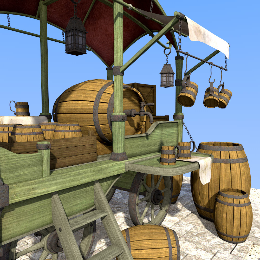 Moonshiner stall for Poser by N/A