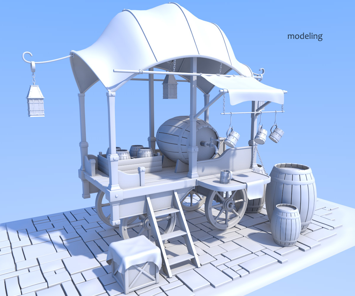 Moonshiner stall for Poser by N/A