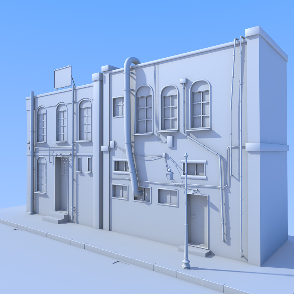 Old town houses kit for Daz Studio by N/A