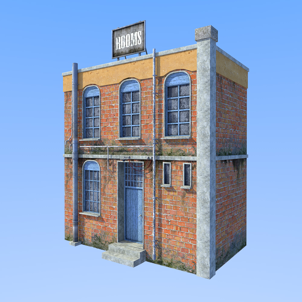 Old town houses kit for Daz Studio by N/A