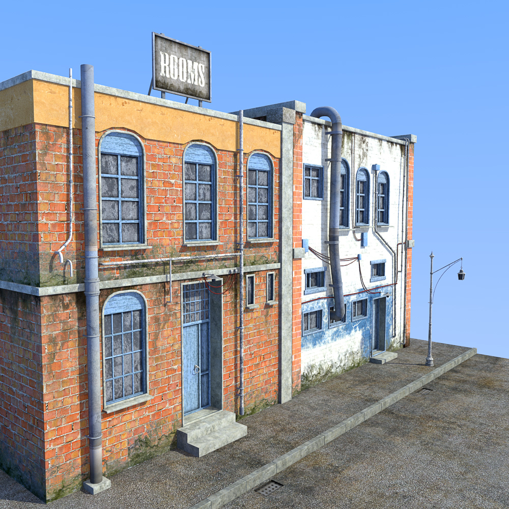 Old town houses kit for Daz Studio by N/A