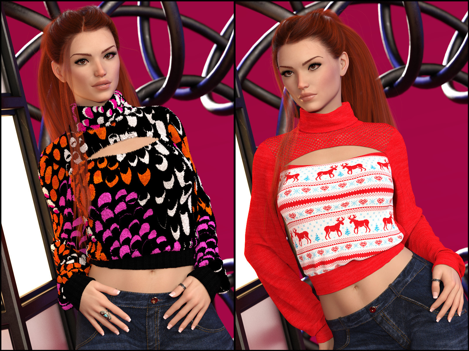7th Ave: dForce Turtleneck Pullover for G8F by N/A