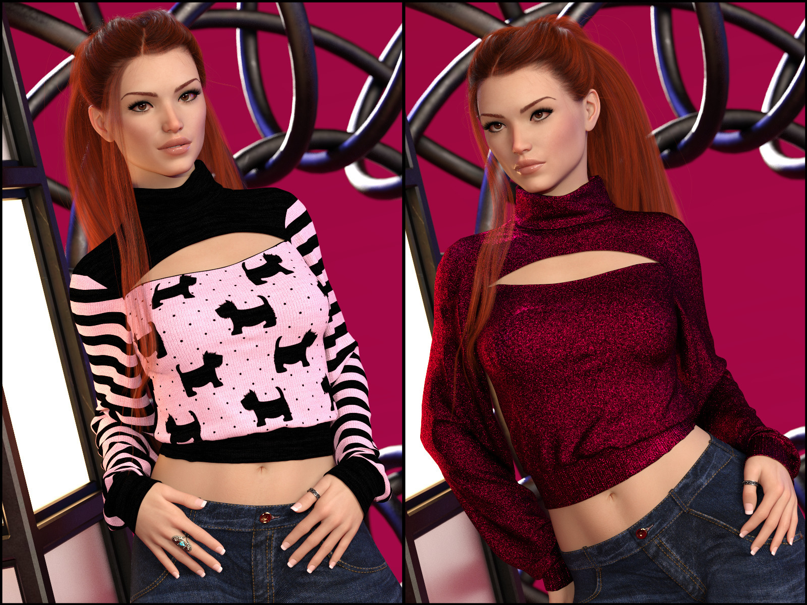 7th Ave: dForce Turtleneck Pullover for G8F by N/A