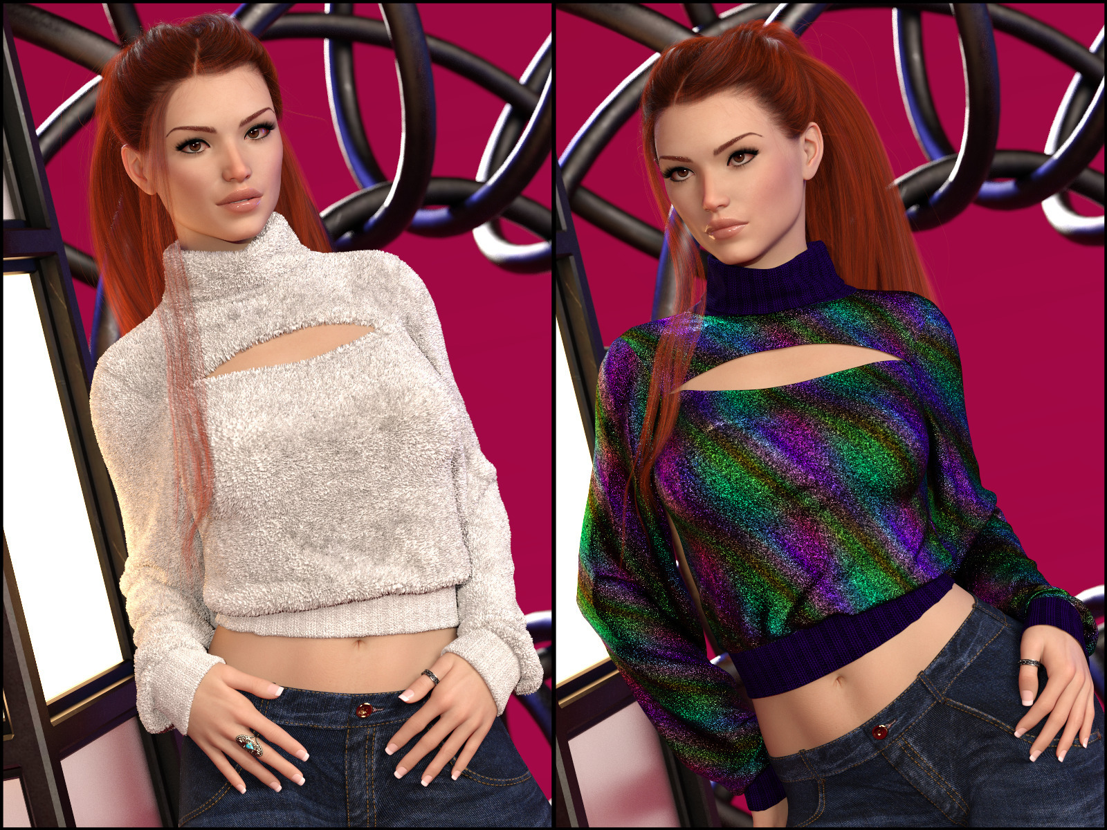 7th Ave: dForce Turtleneck Pullover for G8F by N/A