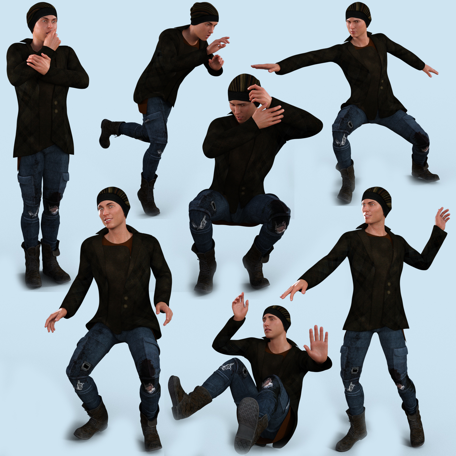 Winter Fun Poses & Expressions for G3/G8 by N/A