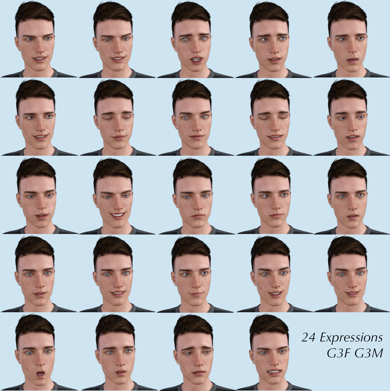 Winter Fun Poses & Expressions for G3/G8 by N/A