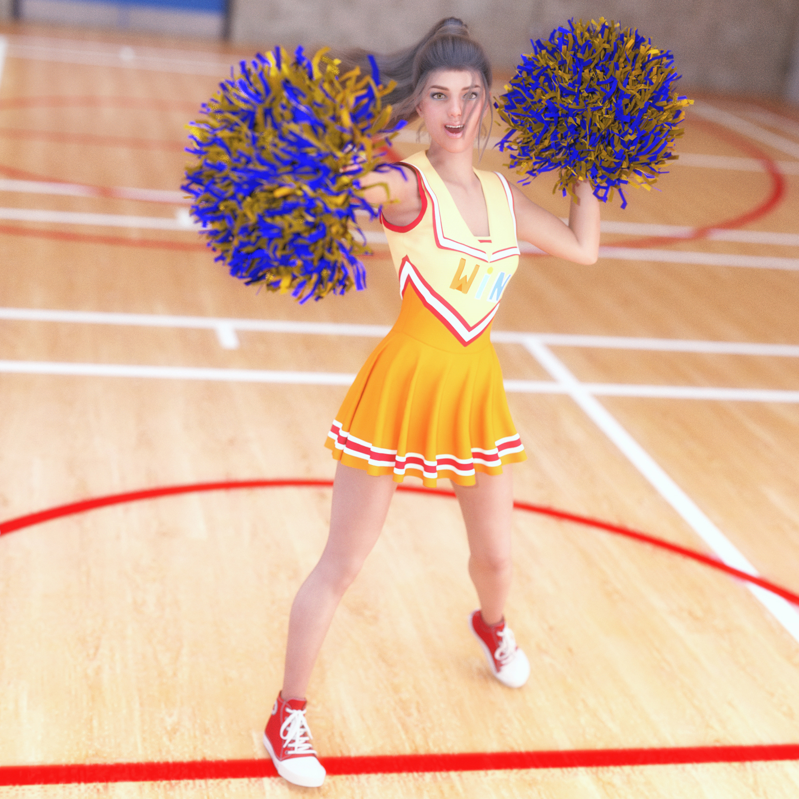 SC 25 Cheerleaders Poses for Genesis 8 Females by N/A