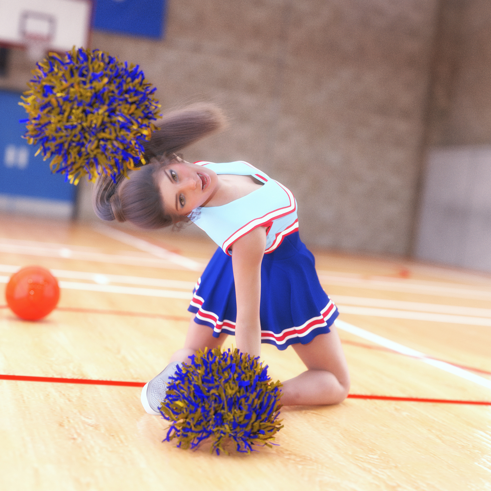 SC 25 Cheerleaders Poses for Genesis 8 Females by N/A