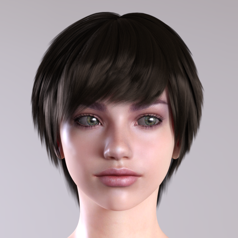 RG Hair for Genesis 8 Female by N/A