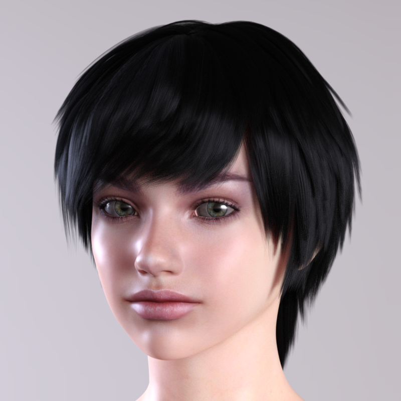 RG Hair for Genesis 8 Female by N/A