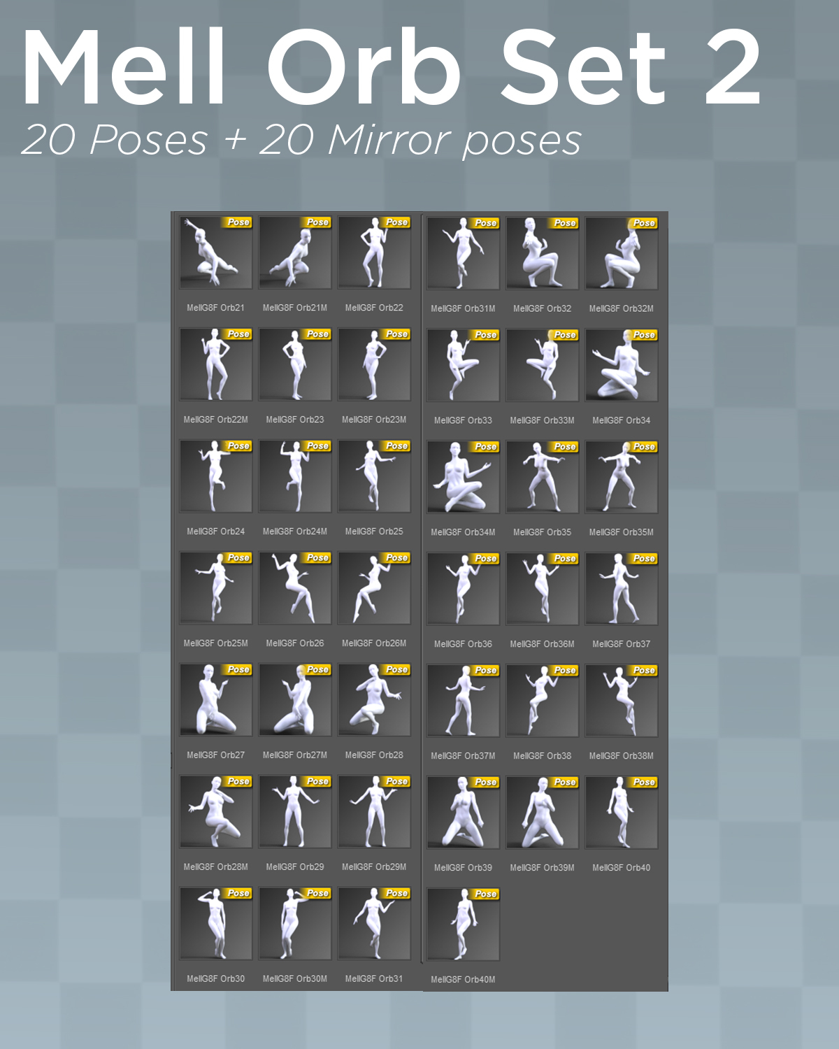 Mell Orb Poses Set 2 by N/A