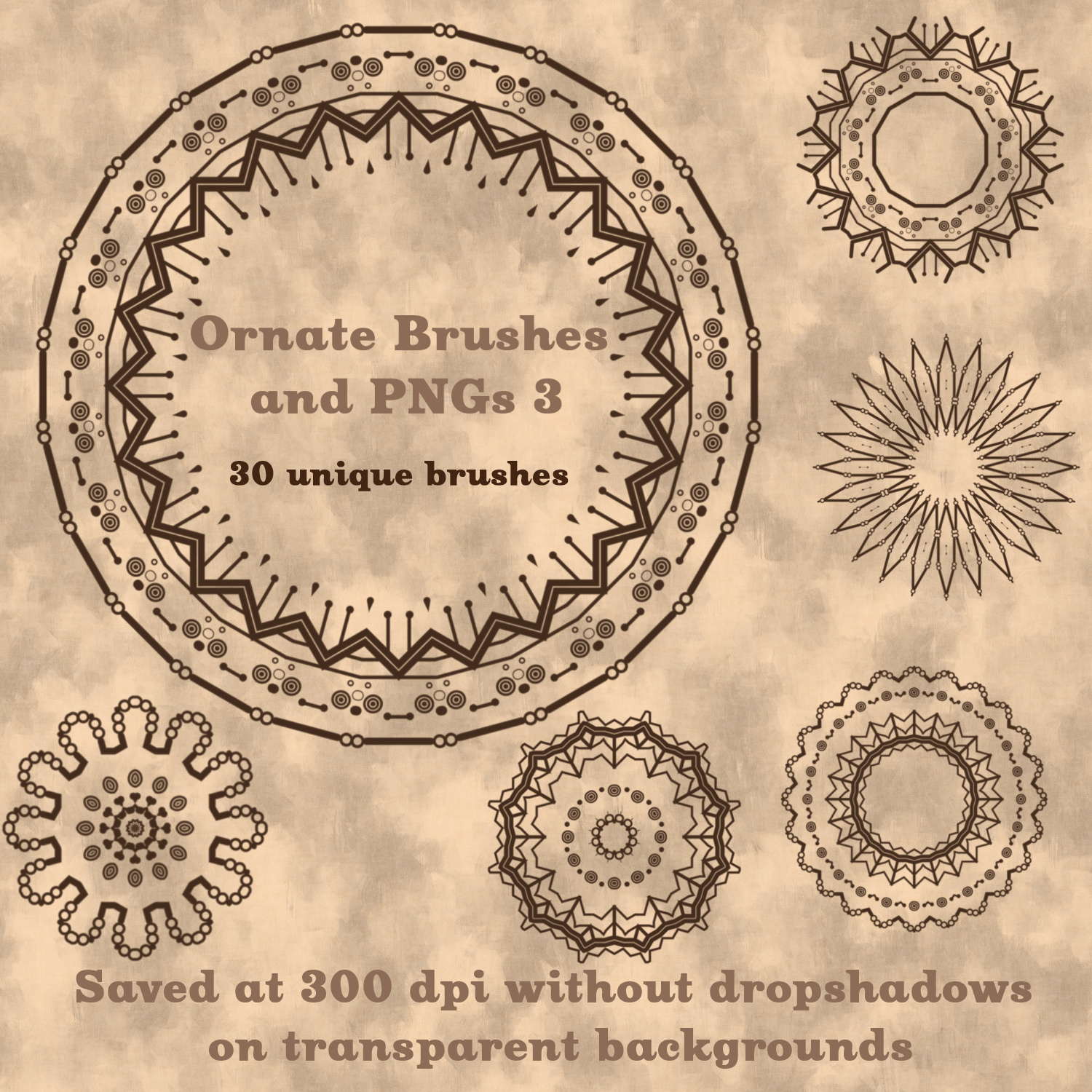 Ornate Brushes and PNGs 3 by N/A