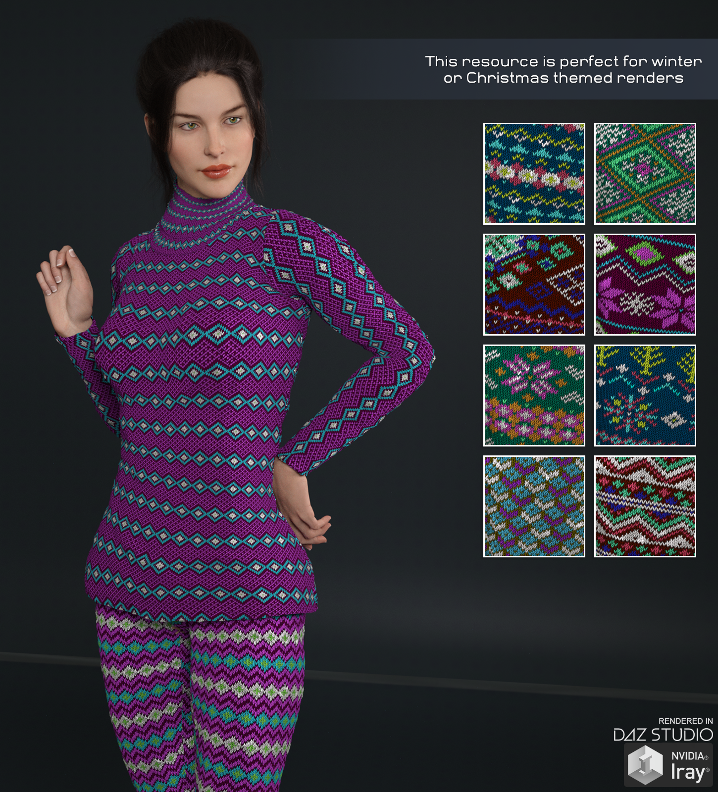 Daz Iray - Winter Knits by N/A
