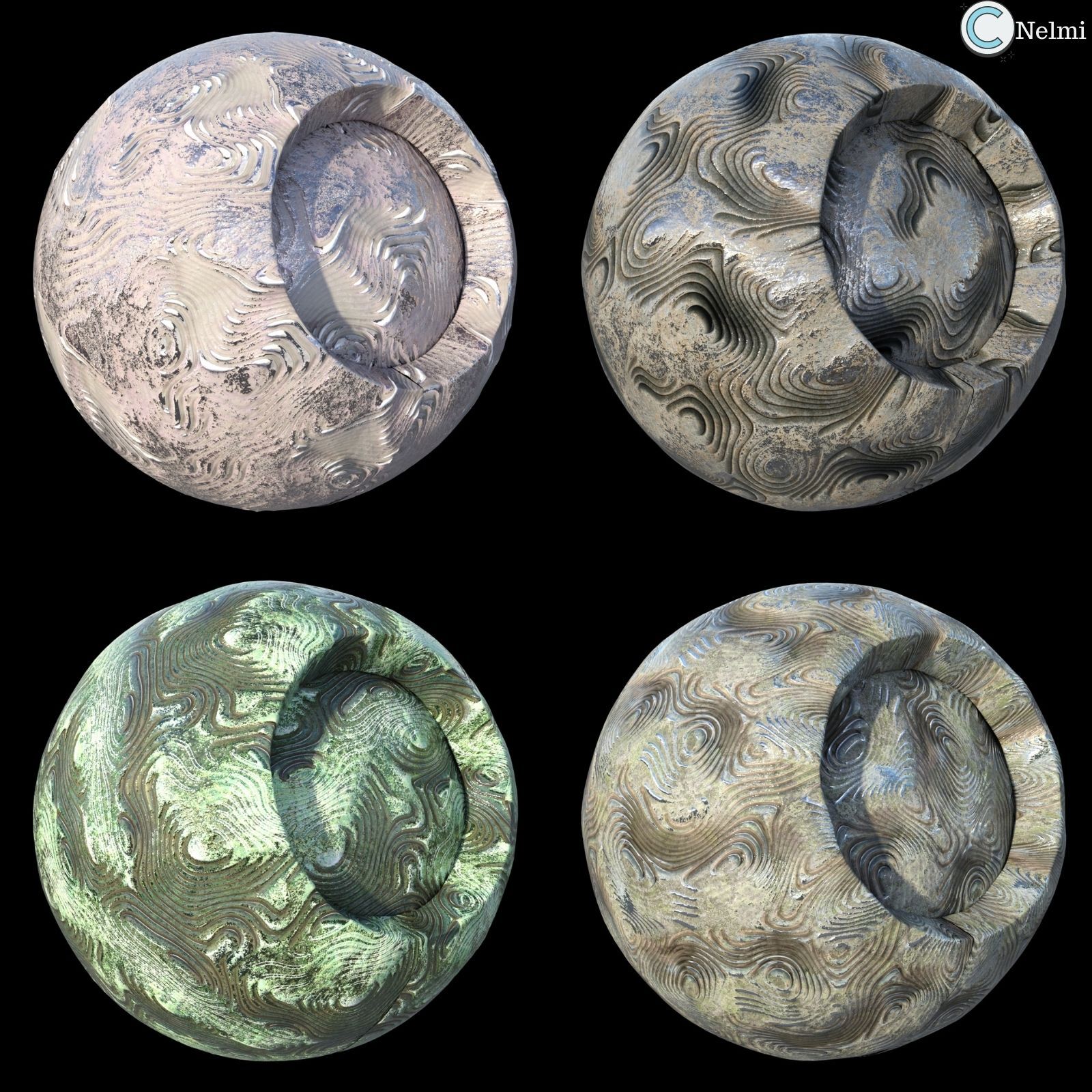 Layered Metal Iray Shaders by N/A