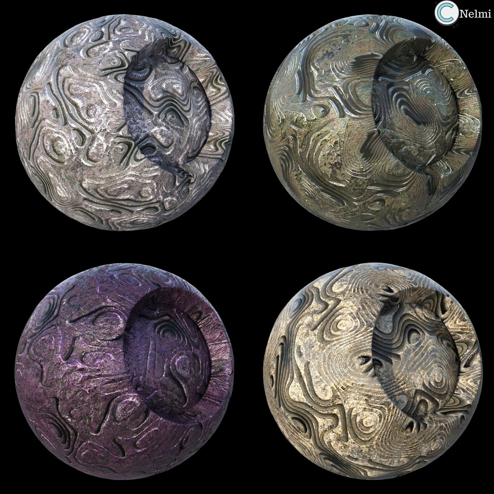 Layered Metal Iray Shaders by N/A