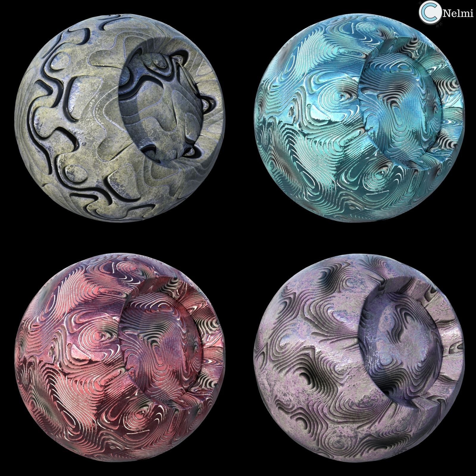 Layered Metal Iray Shaders by N/A