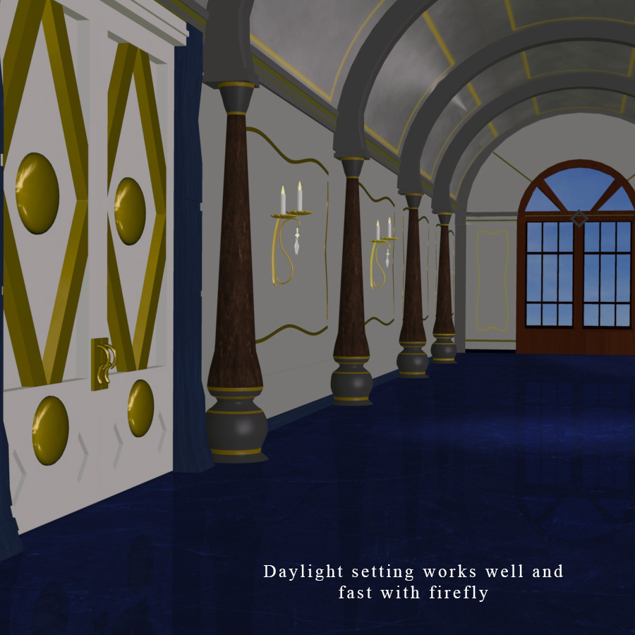 Castle Hallway for Poser by N/A