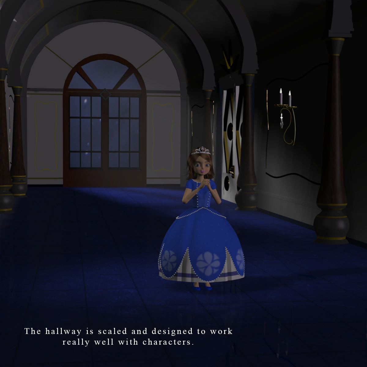 Castle Hallway for Poser by N/A