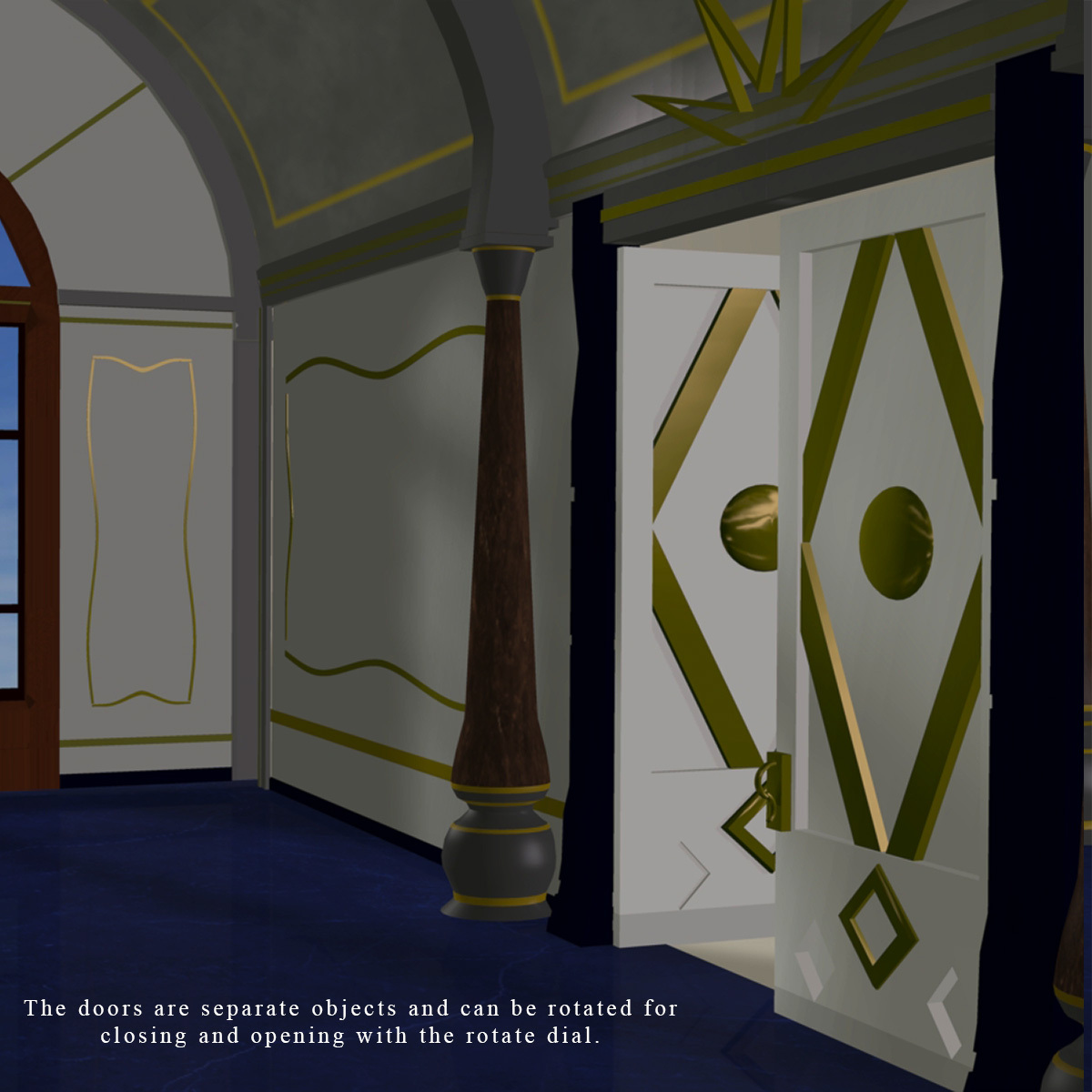 Castle Hallway for Poser by N/A