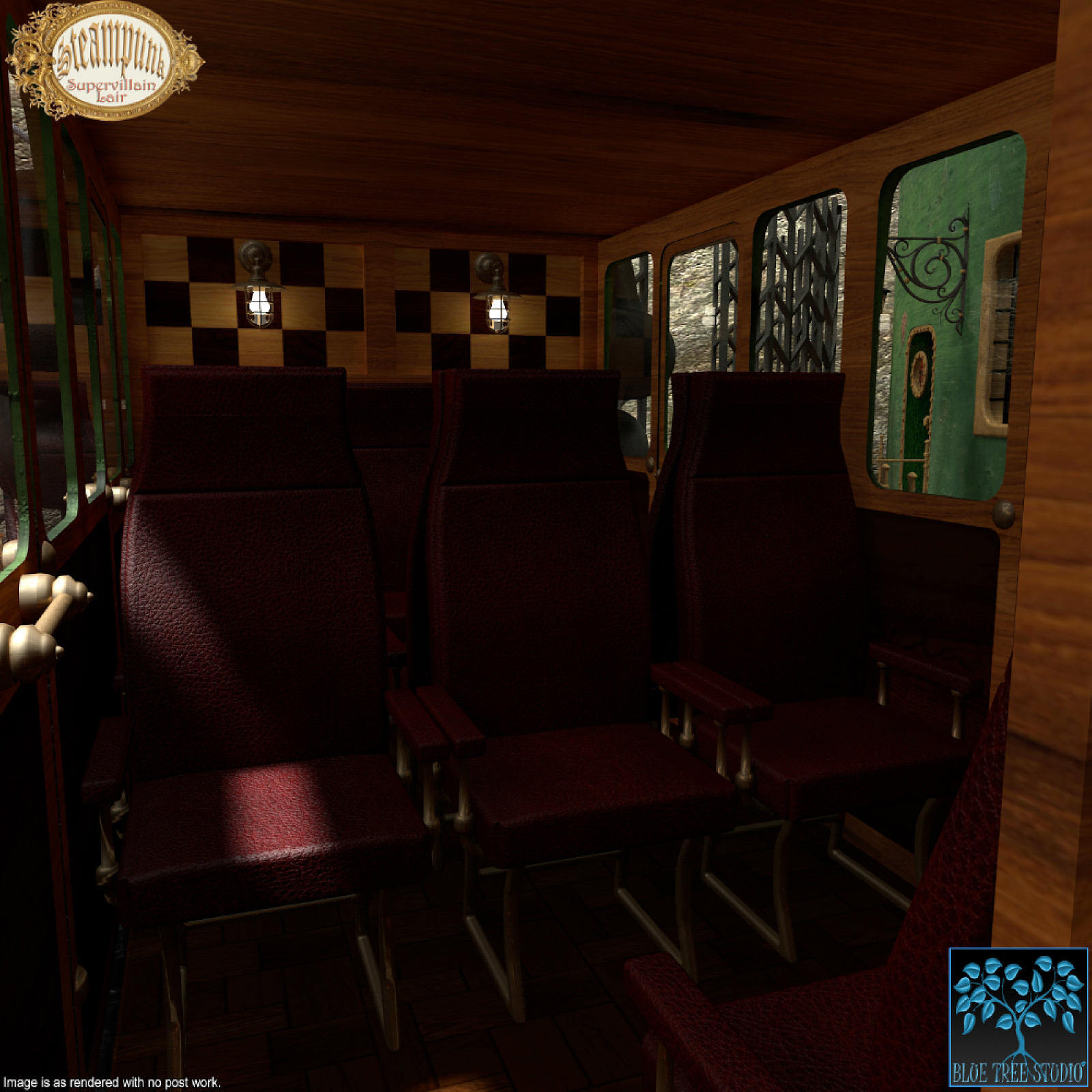 Steampunk Supervillain Lair for Daz by N/A
