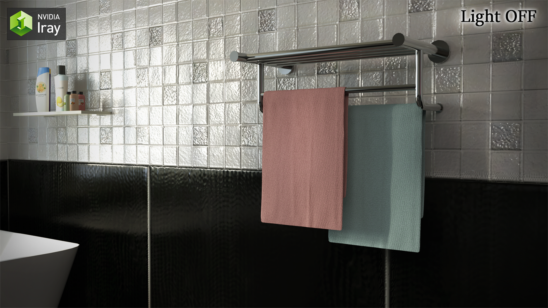 Black & White Bathroom by N/A