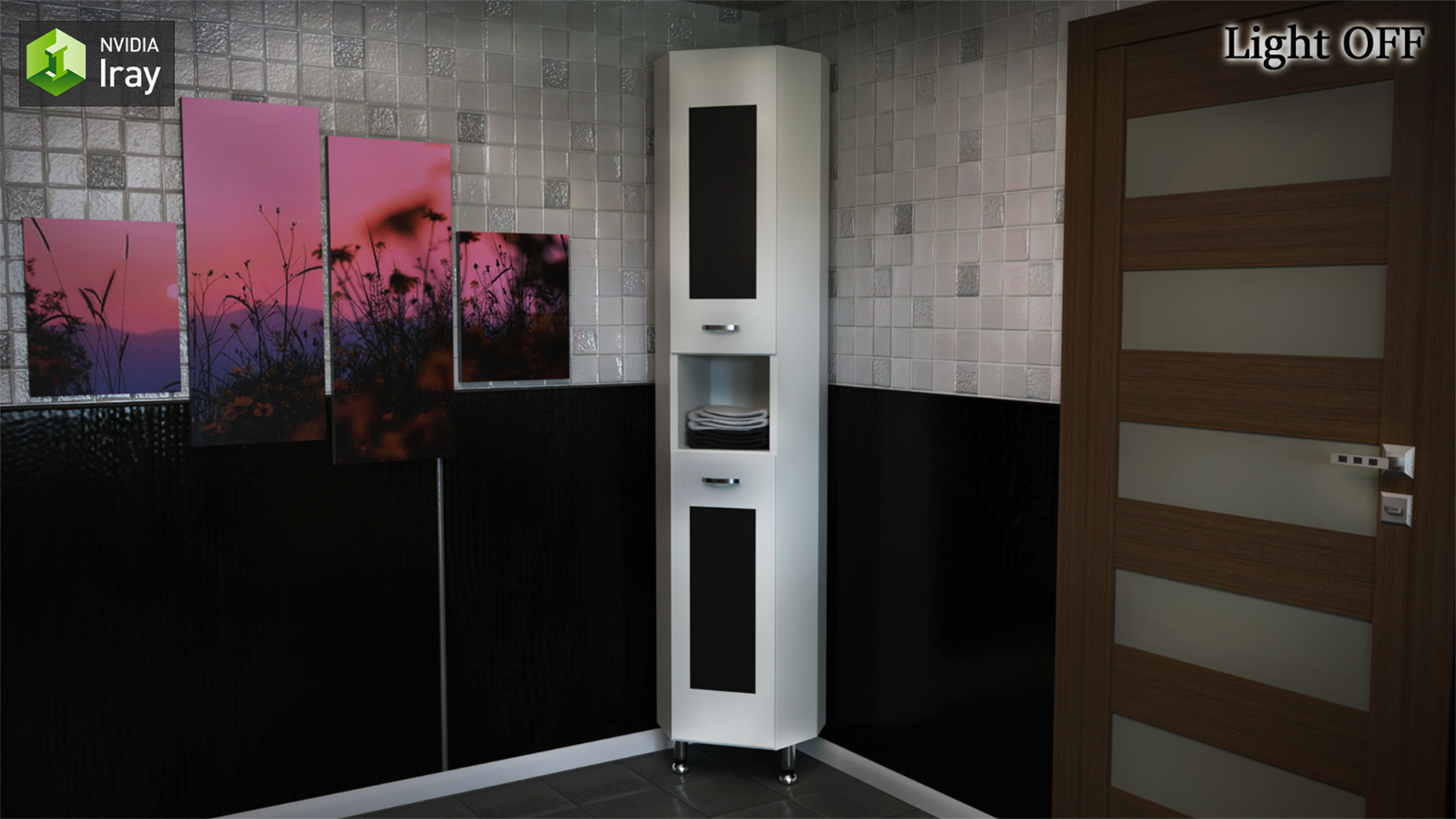 Black & White Bathroom by N/A