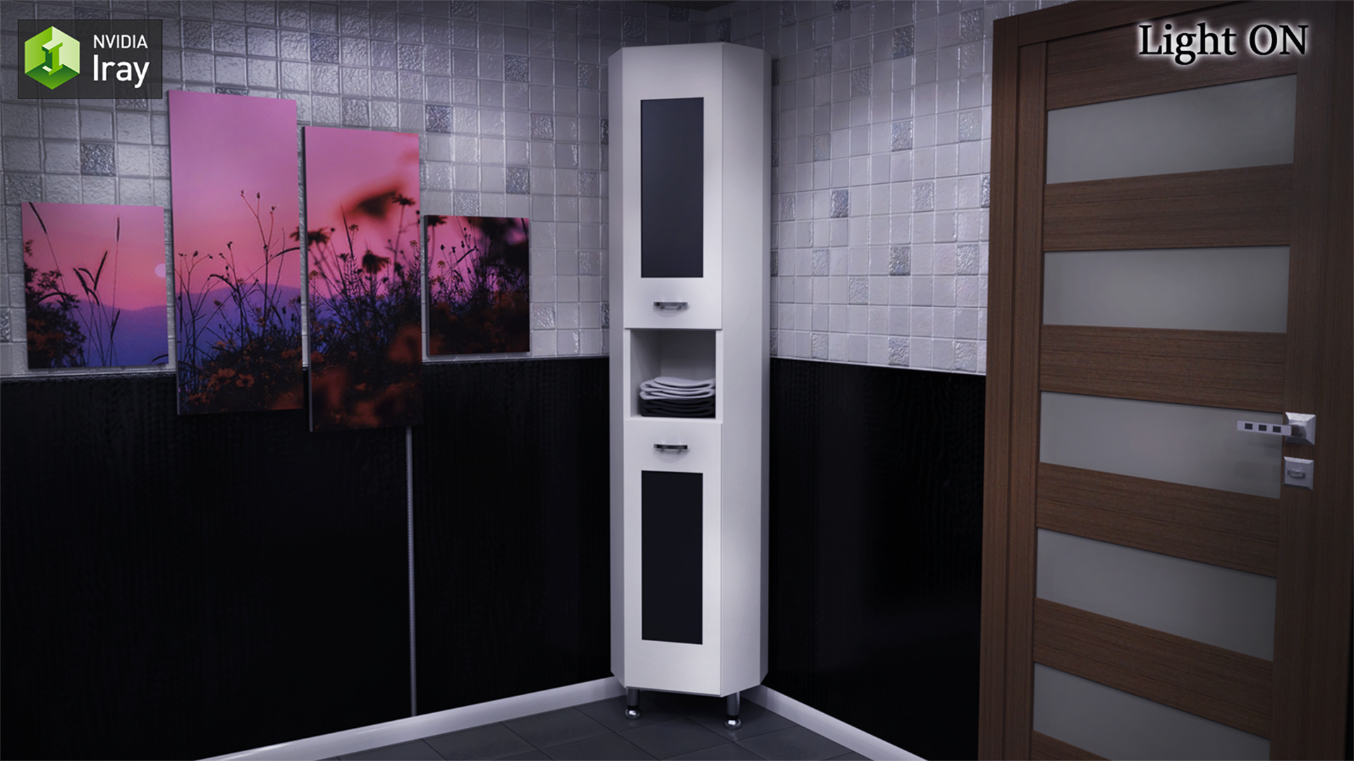 Black & White Bathroom by N/A