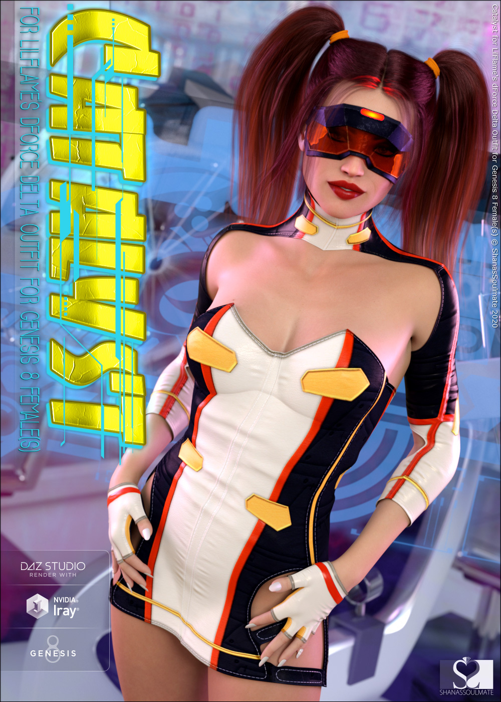 Catalyst for dForce Delta Outfit for Genesis 8 Females by N/A
