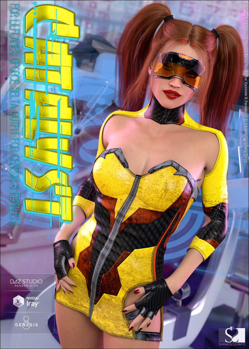 Catalyst for dForce Delta Outfit for Genesis 8 Females by N/A