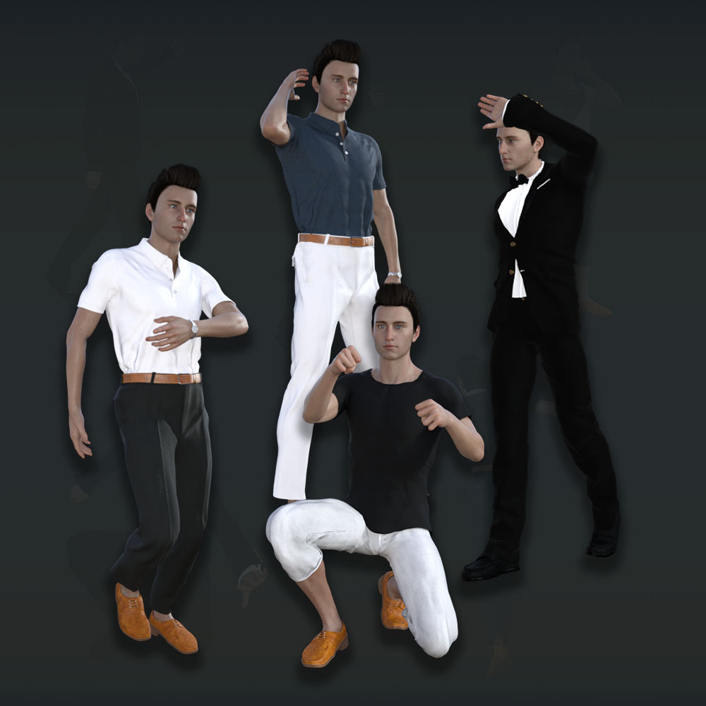 Model Poses for G8 Male by N/A