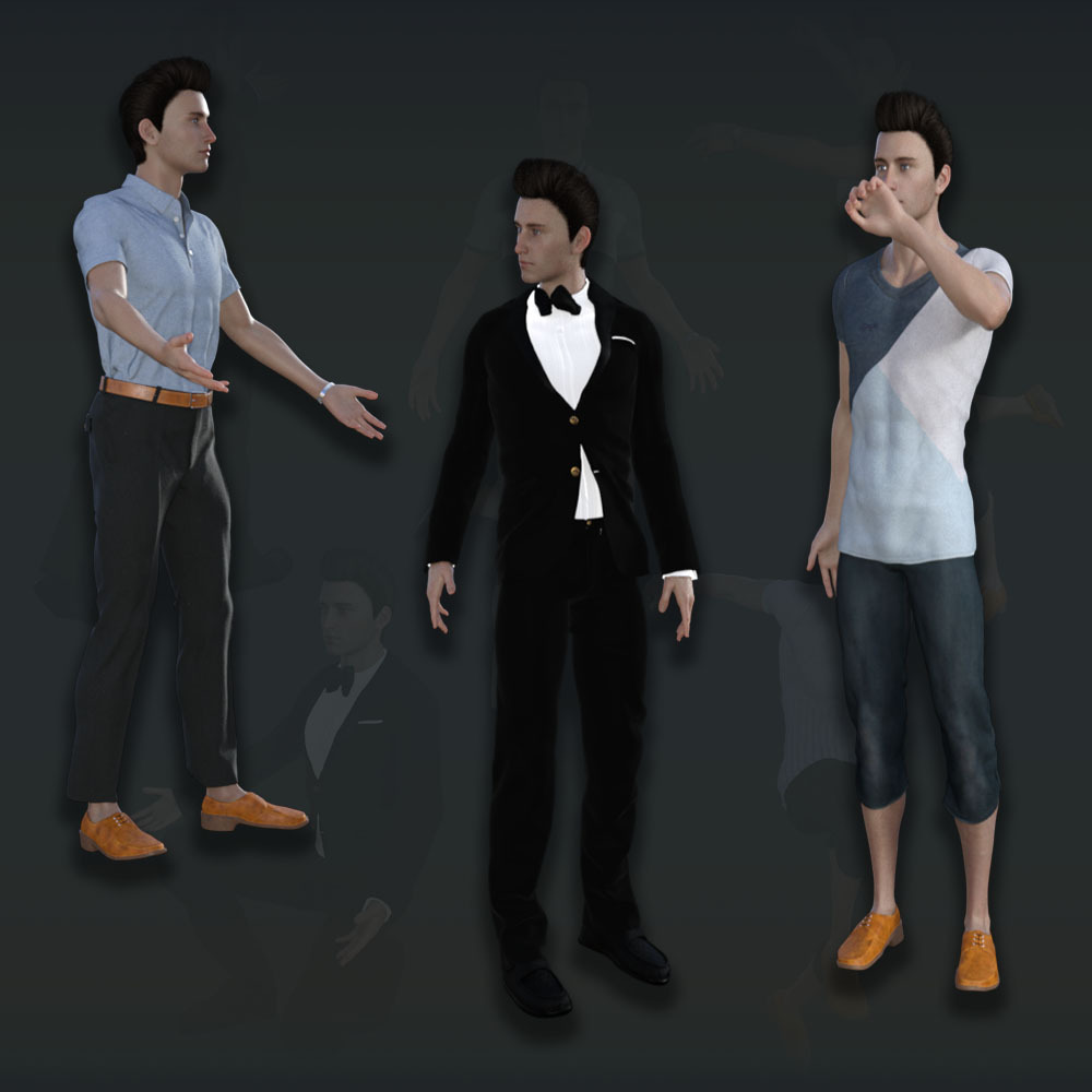 Model Poses for G8 Male by N/A