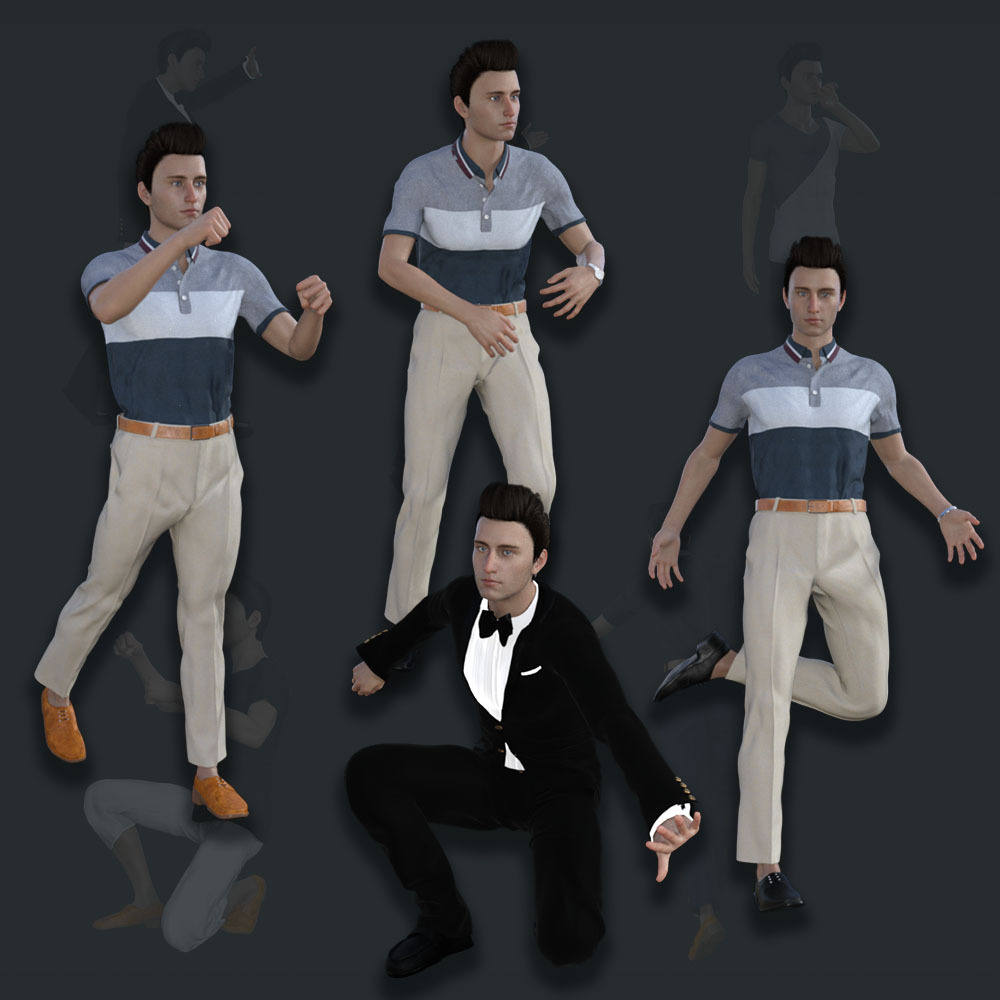 Model Poses for G8 Male by N/A