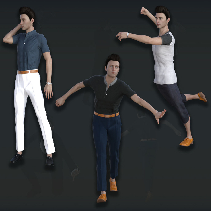 Model Poses for G8 Male by N/A