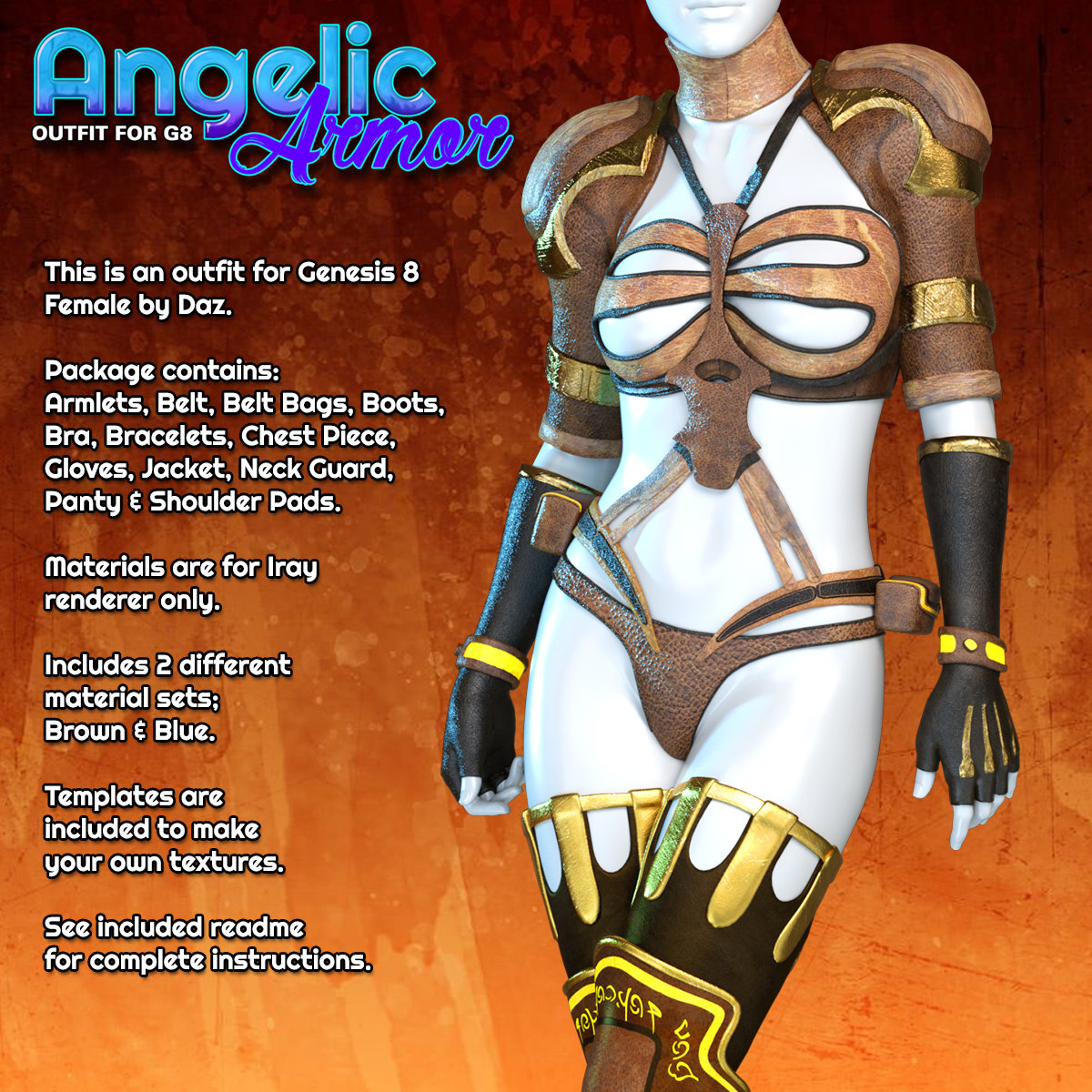 Exnem Angelic Armor for G8 Female by N/A