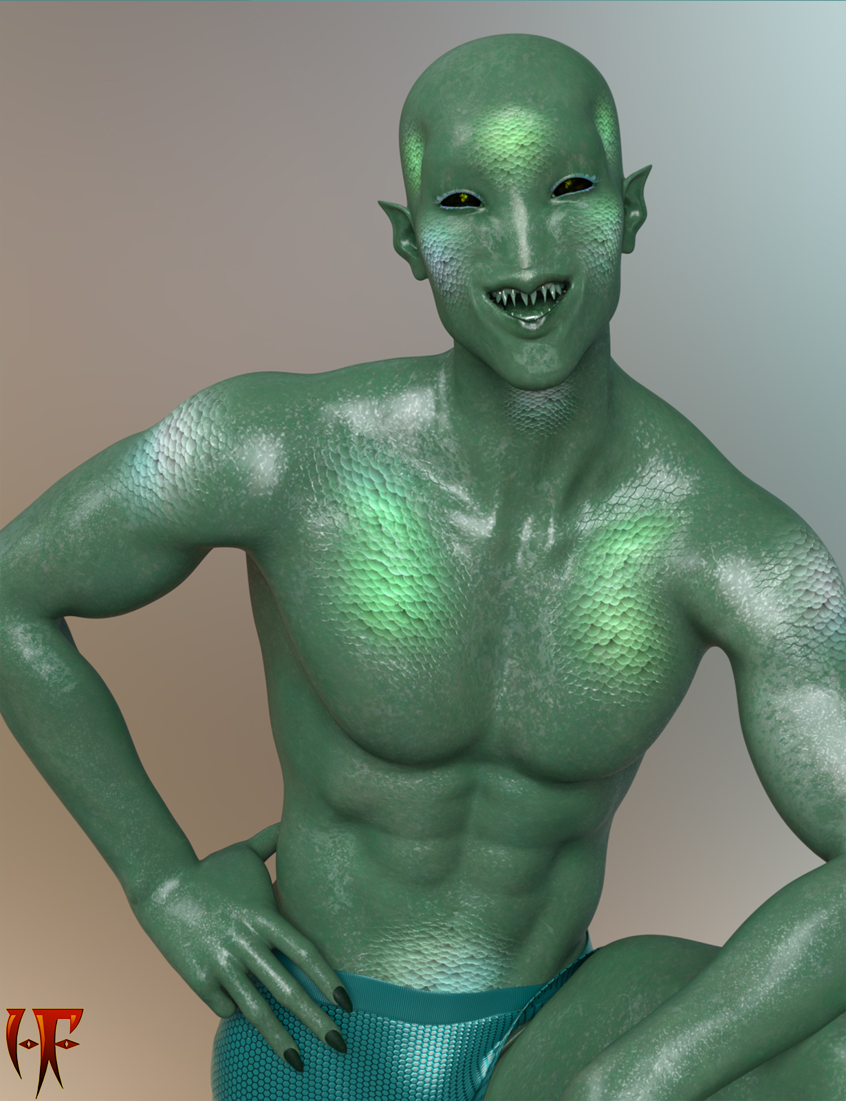 HF Nereus for Genesis 8 Male by N/A