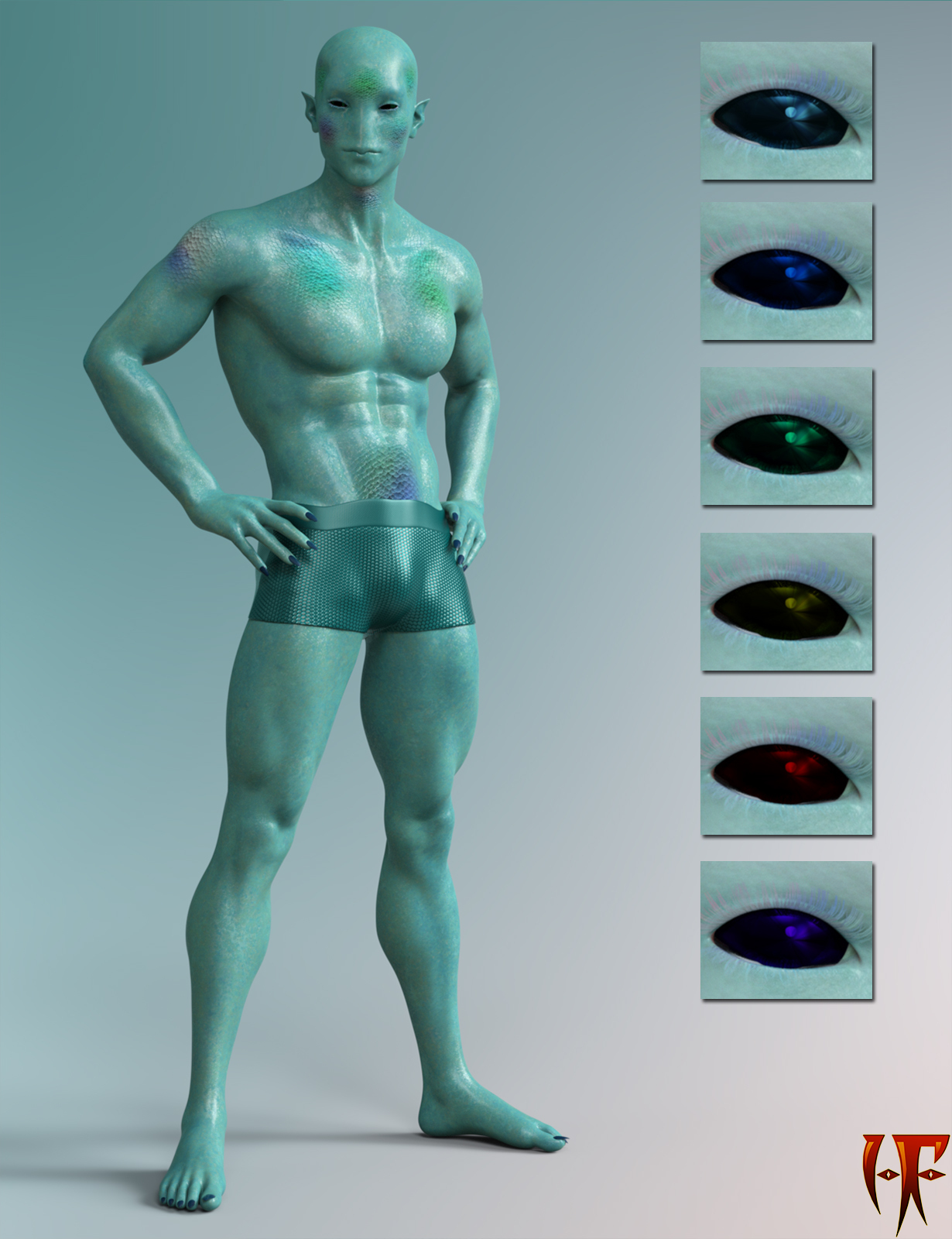 HF Nereus for Genesis 8 Male by N/A