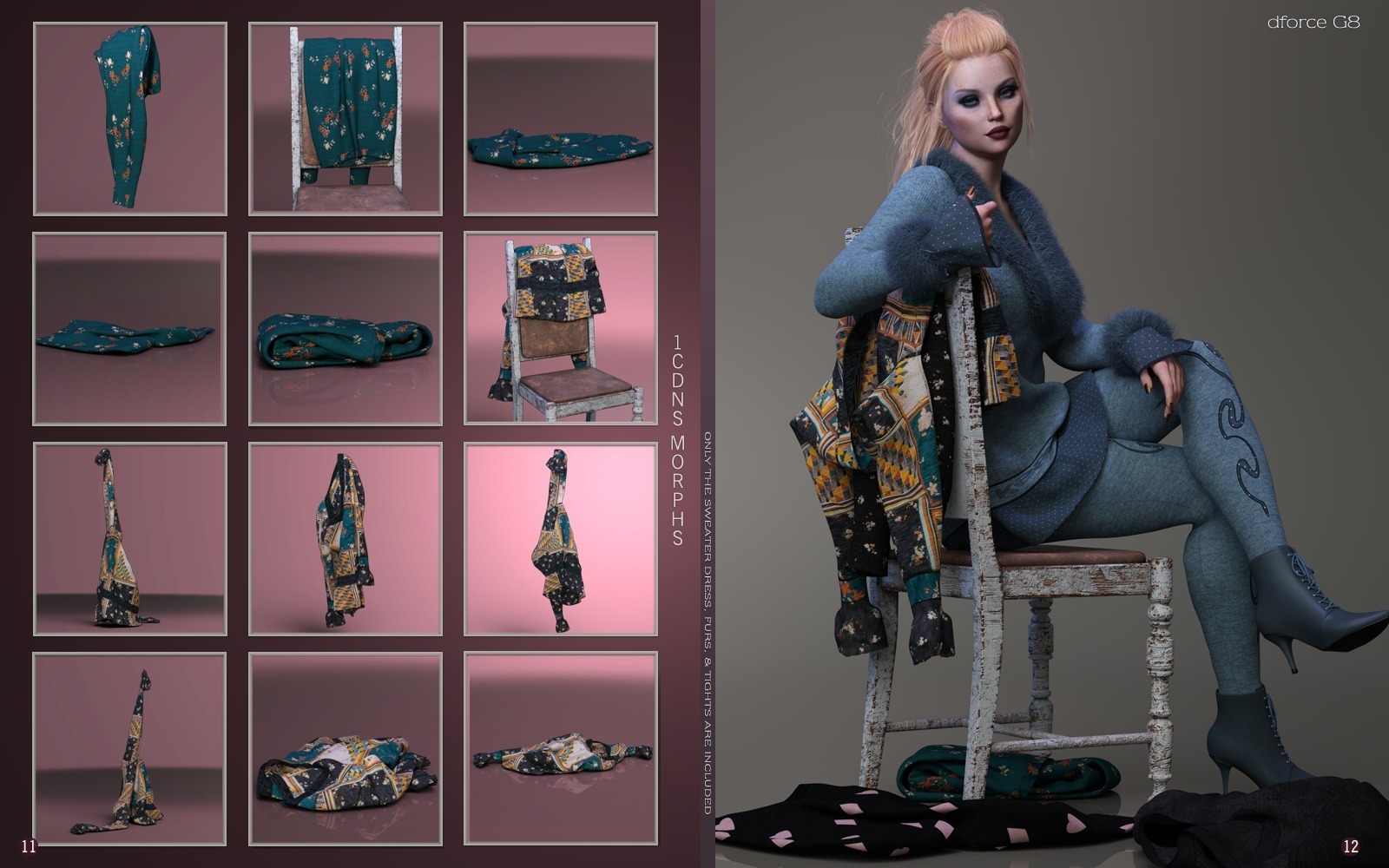 dforce Peppery2 SweaterDress Set G8F by N/A