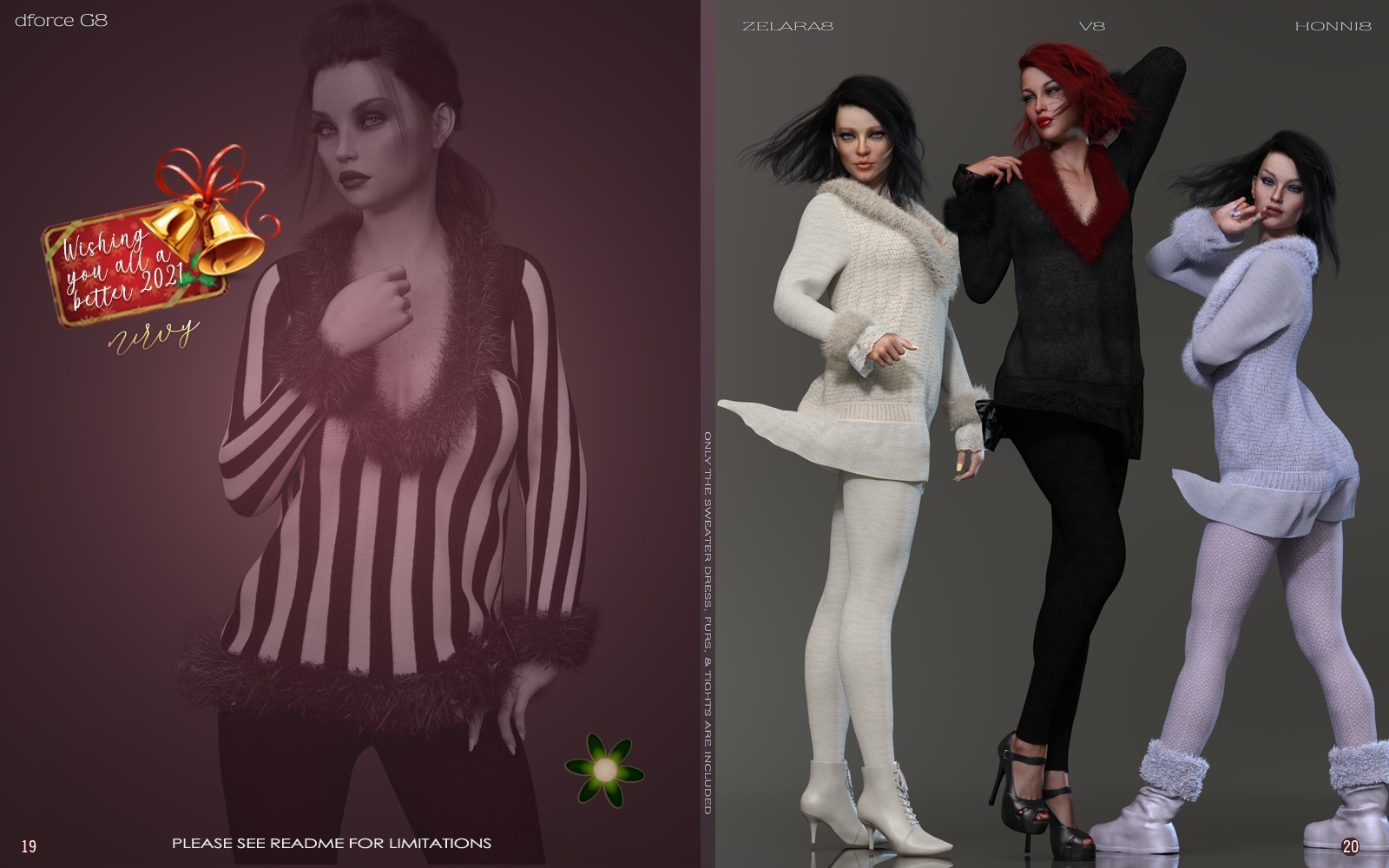dforce Peppery2 SweaterDress Set G8F by N/A