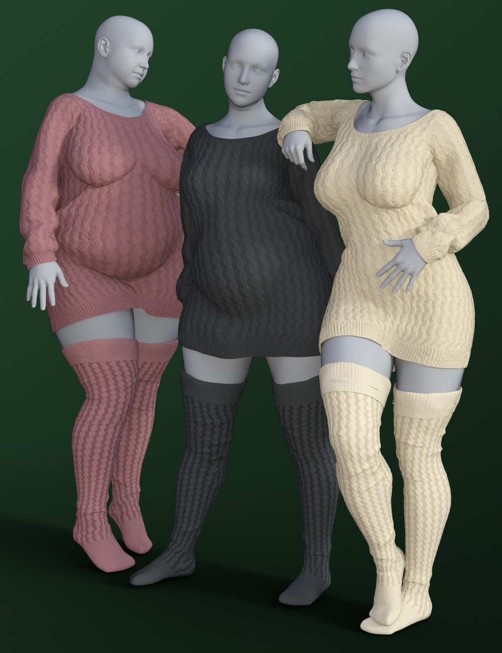 X-Fashion Holiday Outfit for Genesis 8 Females by N/A