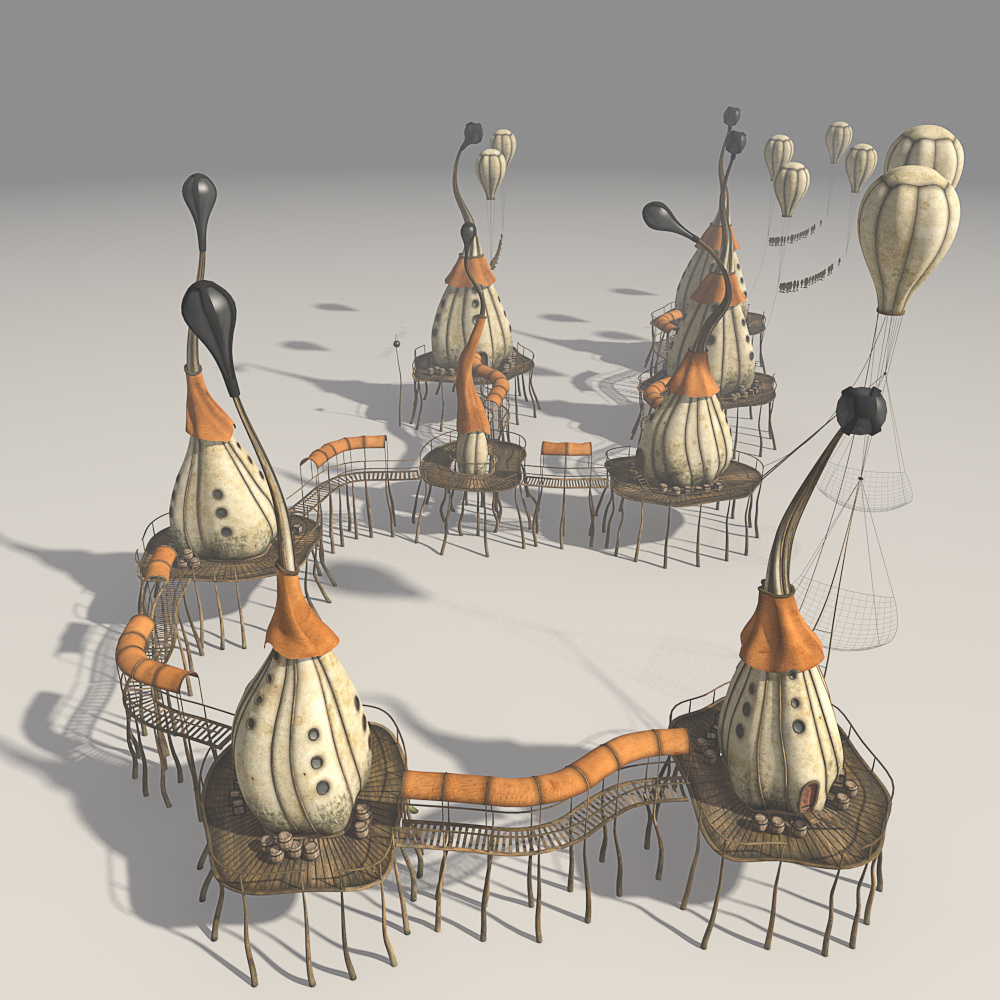 Fishing village for Daz Studio by N/A