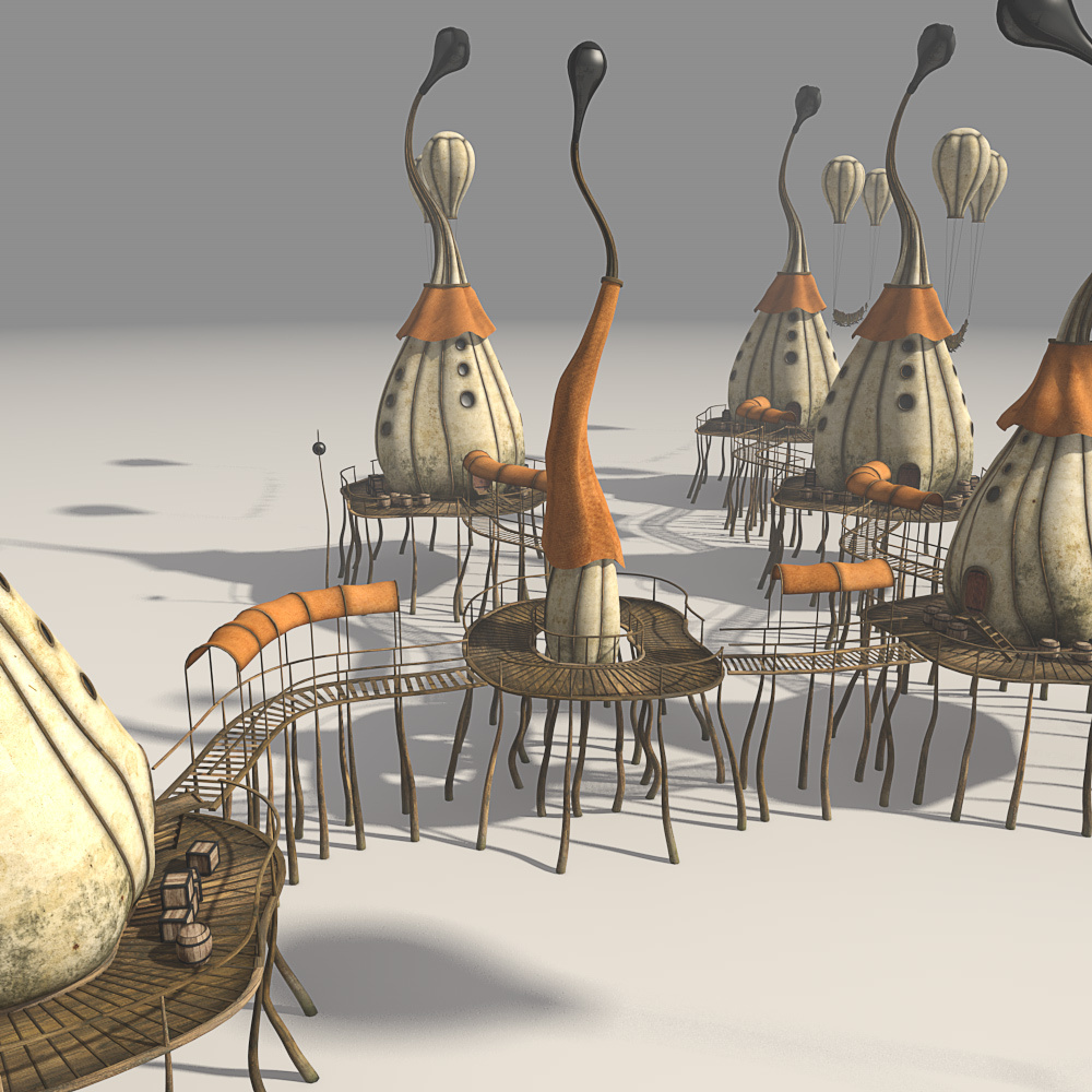 Fishing village for Daz Studio by N/A