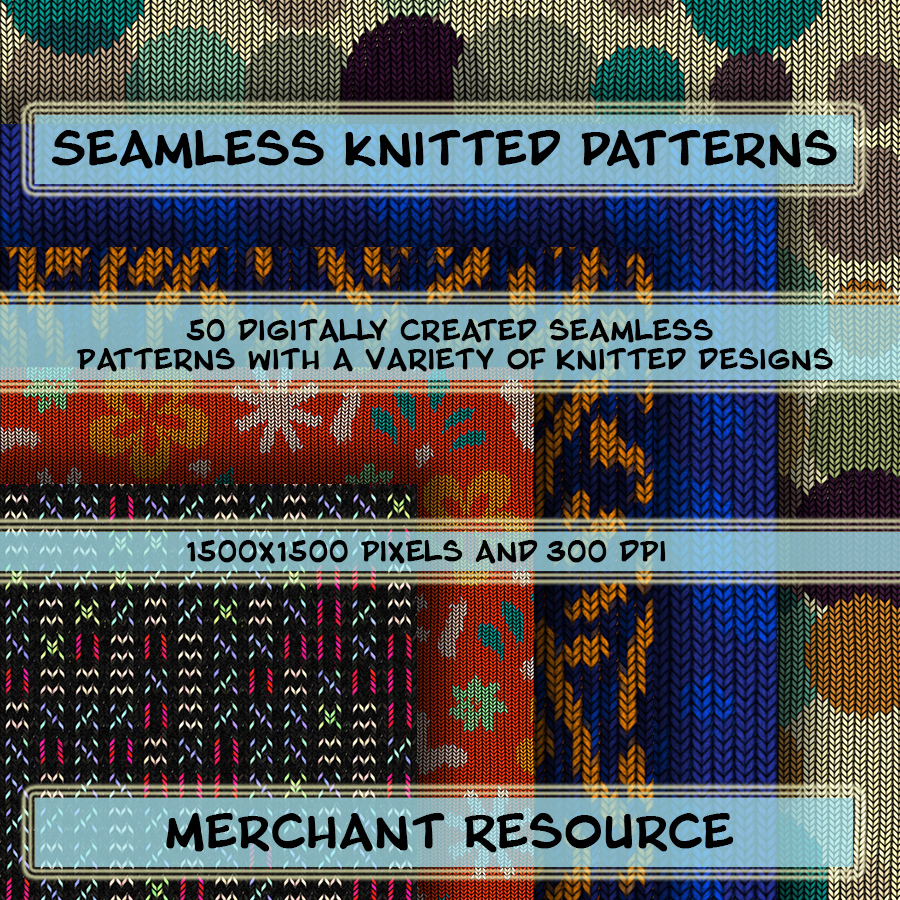 Seamless Knitted Patterns by N/A