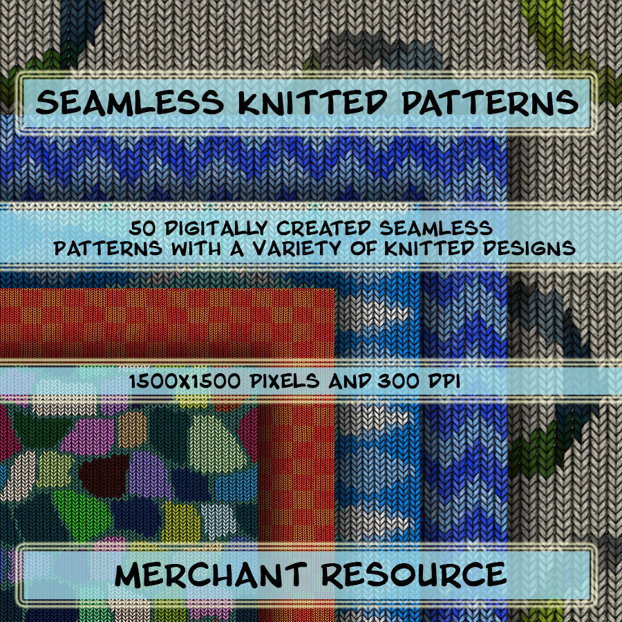 Seamless Knitted Patterns by N/A