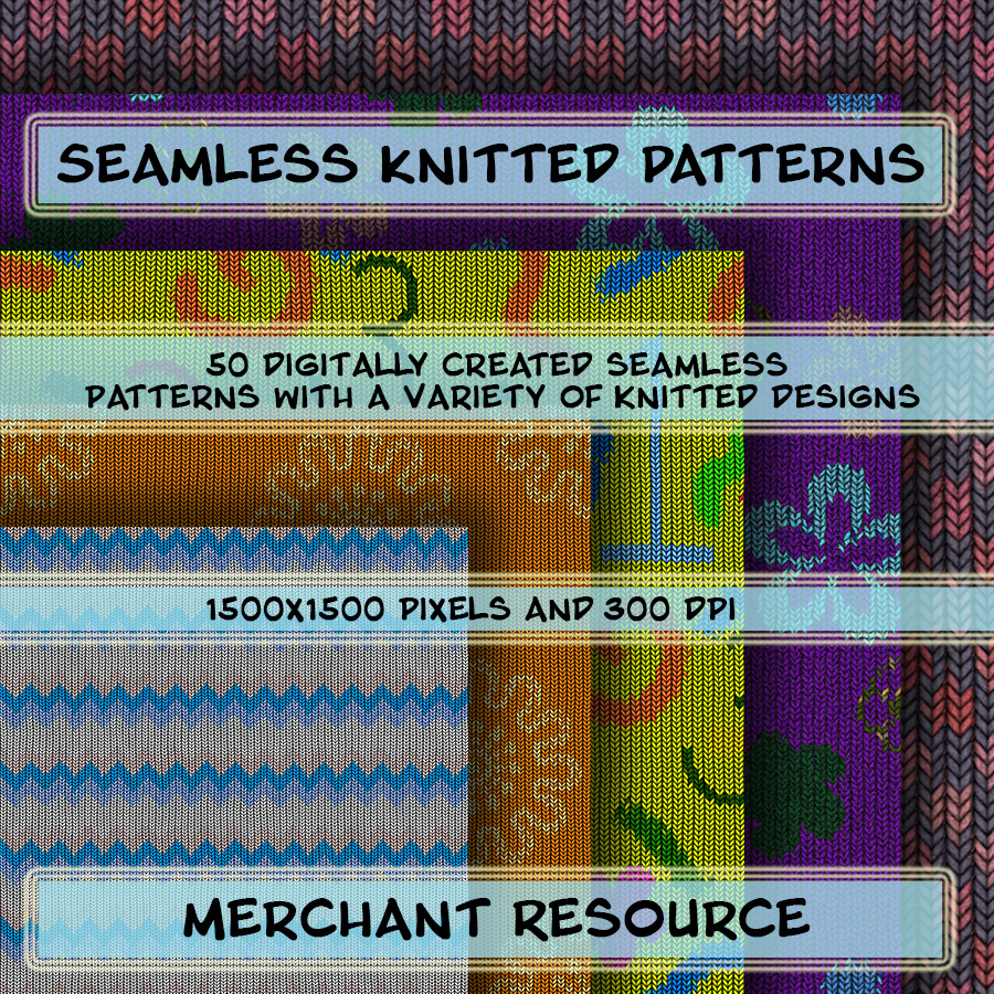 Seamless Knitted Patterns by N/A