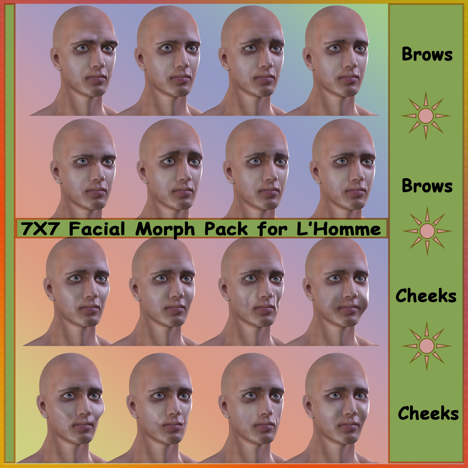 7X7 Facial Morphs for L'Homme by N/A