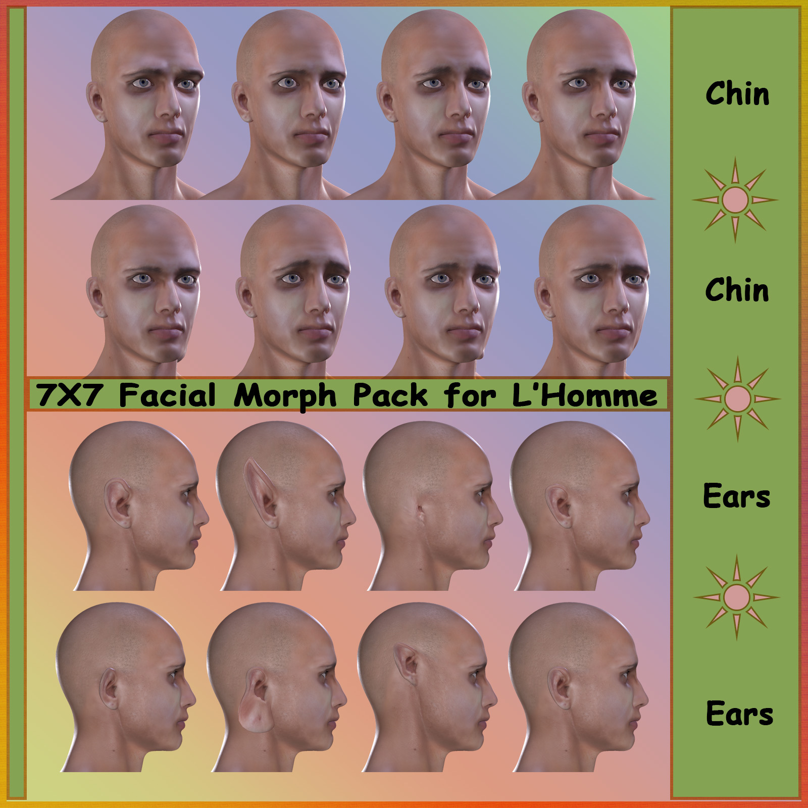 7X7 Facial Morphs for L'Homme by N/A