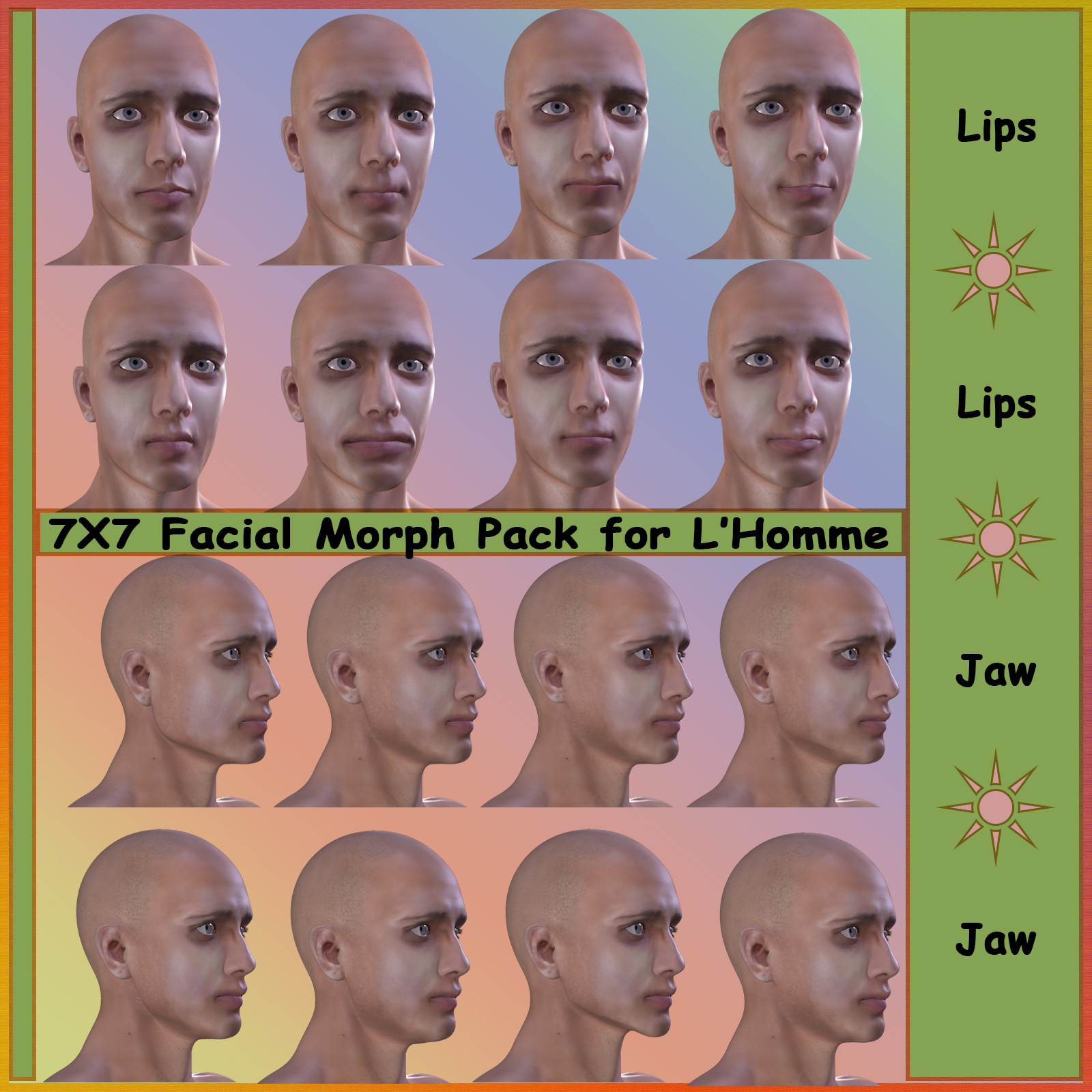 7X7 Facial Morphs for L'Homme by N/A