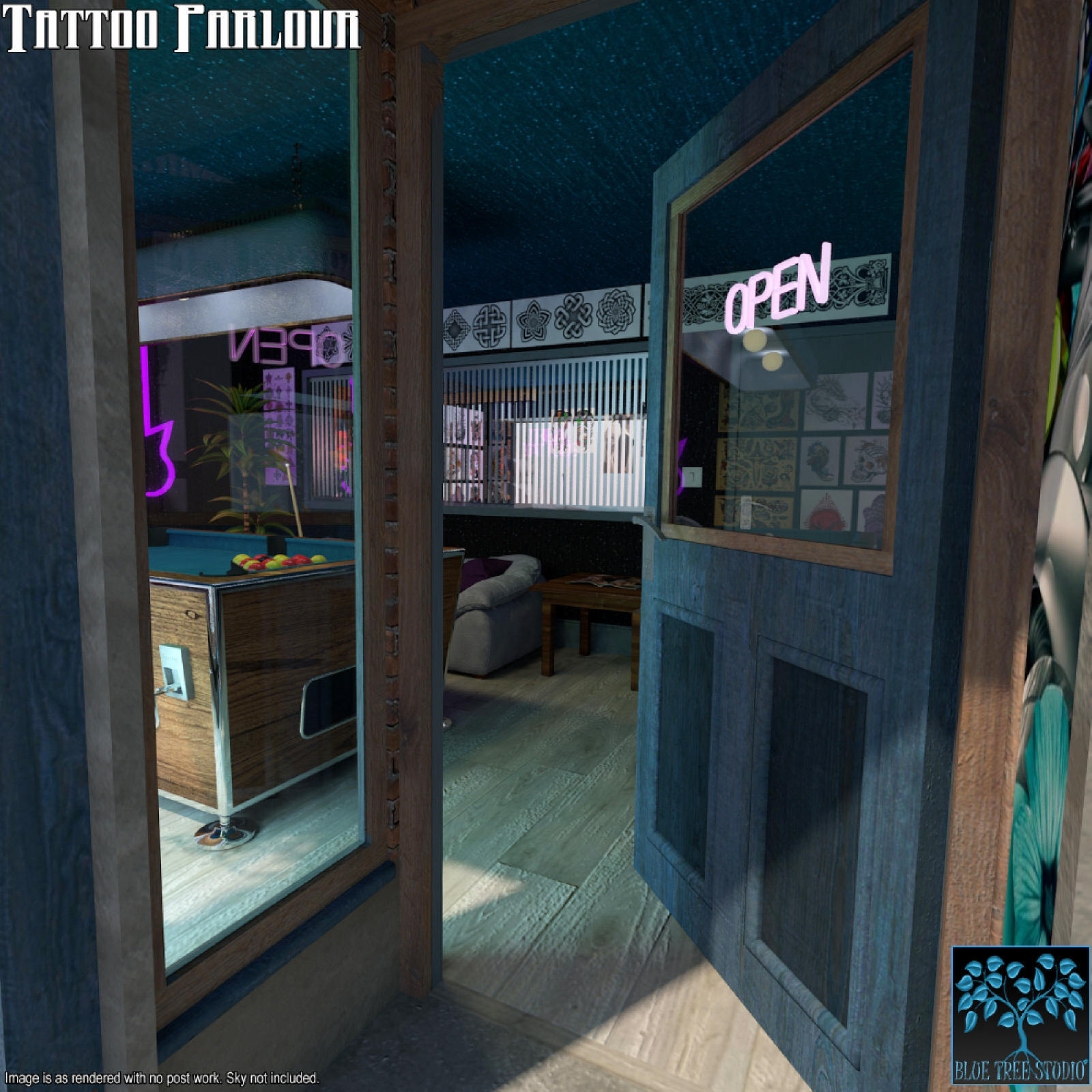 Tattoo Parlour for Daz Studio by N/A