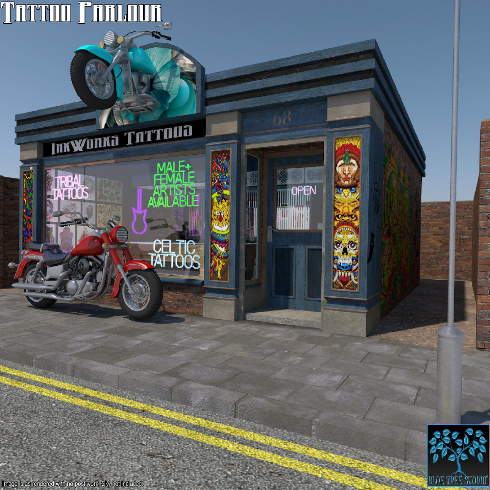 Tattoo Parlour for Daz Studio by N/A