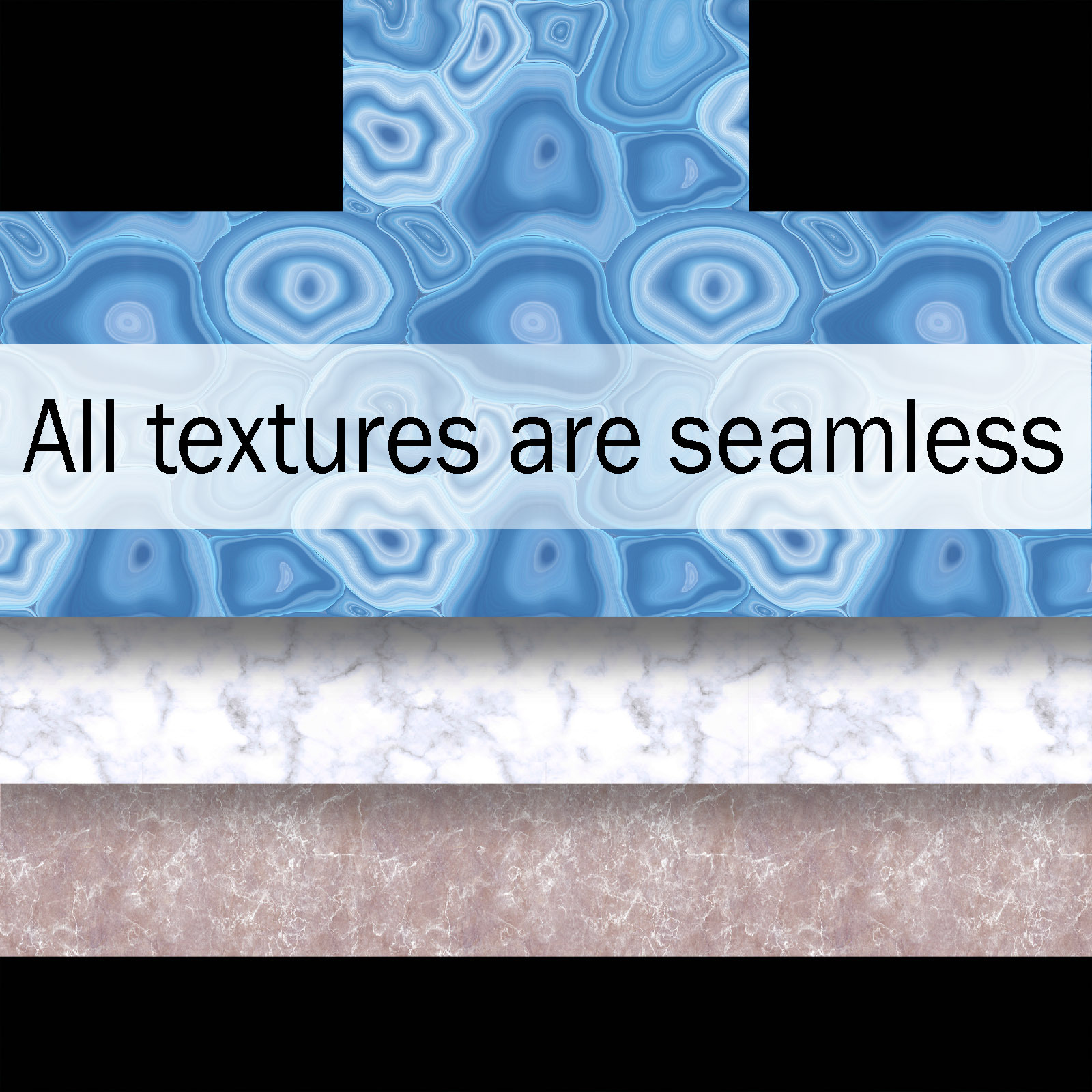 Seamless textures of marble, malachite, agate and others by N/A